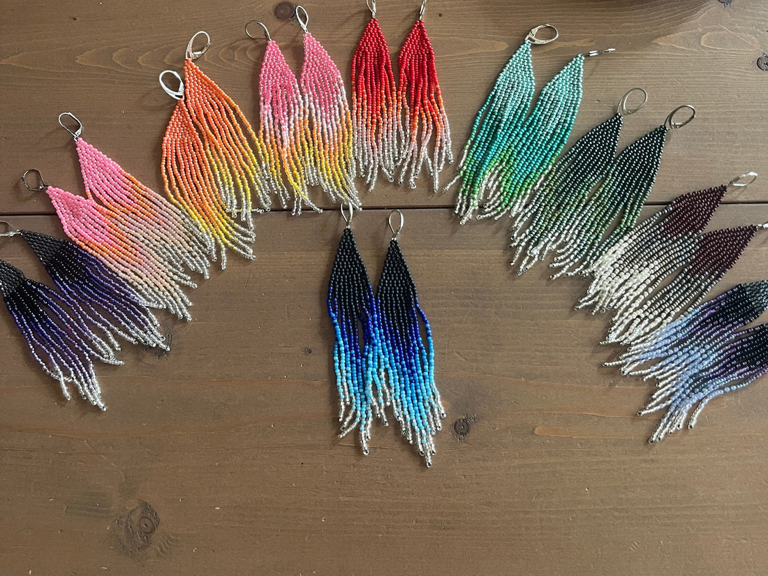 Zomer Sale Bohemian oorbellen kleine kraaltjes in allerlei kleurcombonaties