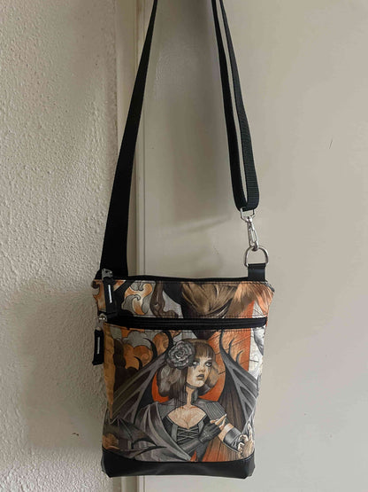 crossbody met bijzondere Halloween print